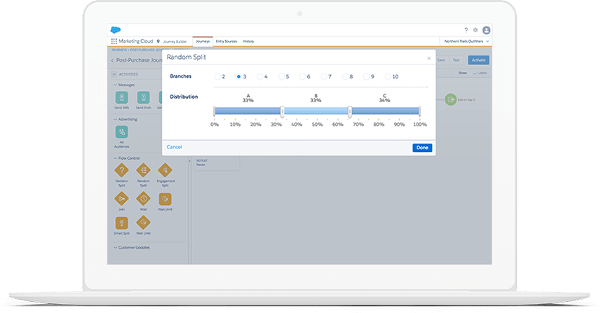 Salesforce Journey Builder hanseflow