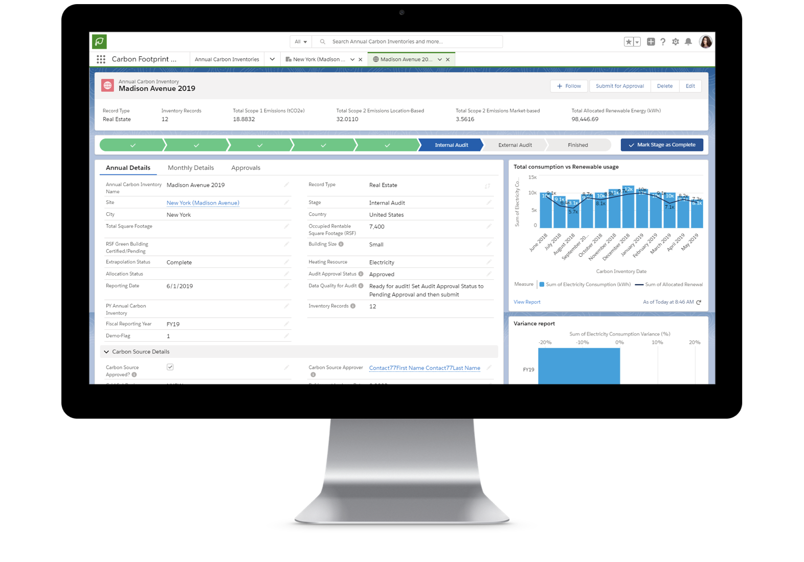 Salesforce Sustainability-Cloud-Kanban-View